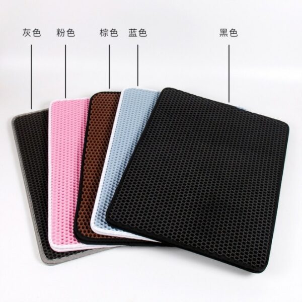 Mat Double Layer Pet Litter Box Mat Non-slip